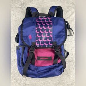 Timbuk2 Swig Backpack Laptop Bag Commuter Large Purple Pink Geometric TB2 Flap